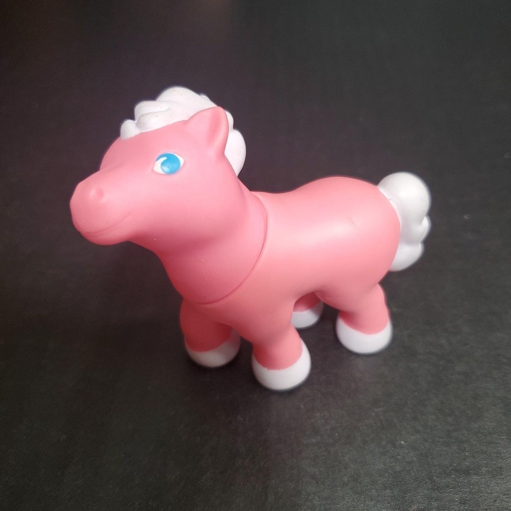 Tyco Super Blocks Dream Builders‎ 3" Pink Pony Rubber Horse